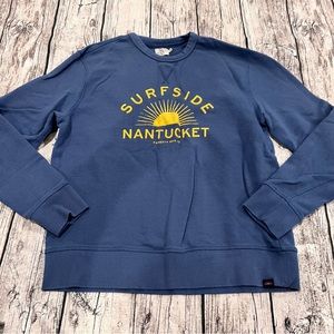 Faherty Nantucket Crewneck Sweatshirt Sz L Blue